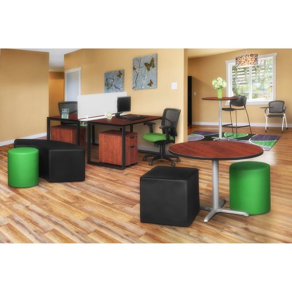 Jean, Square Ottoman, Black