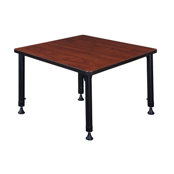 Square Tables > Height Adjustable > Square Classroom Tables, 30 X 30 X 23-34, Wood|Metal Top