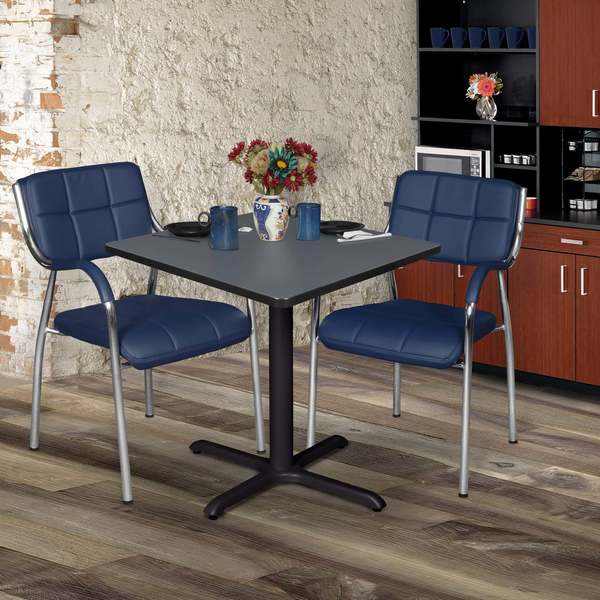 Square Tables > Breakroom Tables > Cain Square & Round Tables, 30 W, 30 L, 29 H, Wood|Metal Top