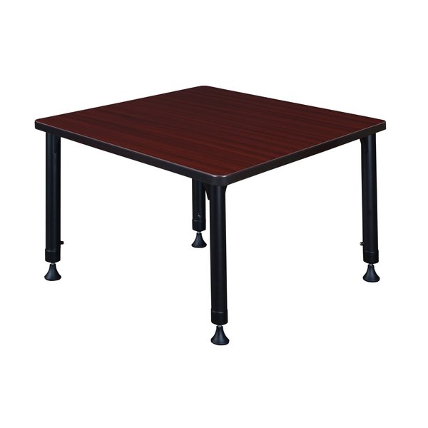 Square Tables > Height Adjustable > Square Classroom Tables, 30 X 30 X 23-34, Wood|Metal Top