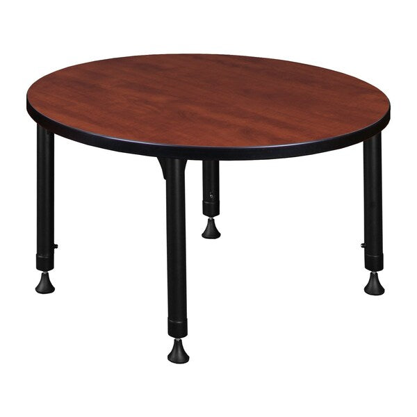 Tables > Height Adjustable > Round Classroom Tables, 30 X 30 X 23-34, Wood|Metal Top
