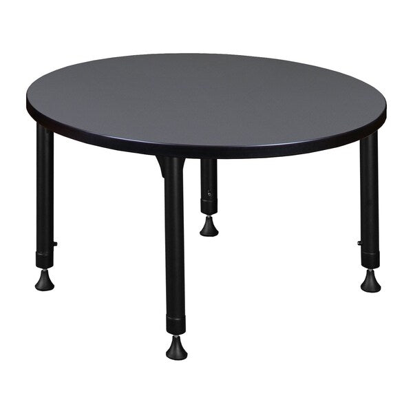 Tables > Height Adjustable > Round Classroom Tables, 30 X 30 X 23-34, Wood|Metal Top