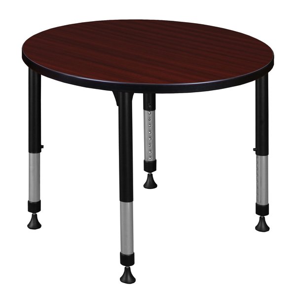 Tables > Height Adjustable > Round Classroom Tables, 30 X 30 X 23-34, Wood|Metal Top