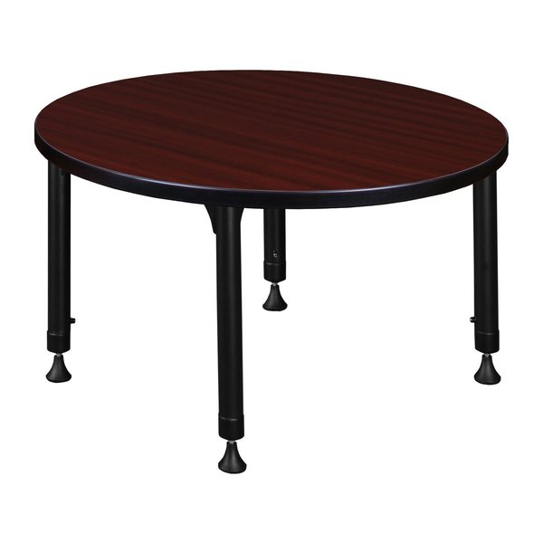 Tables > Height Adjustable > Round Classroom Tables, 30 X 30 X 23-34, Wood|Metal Top