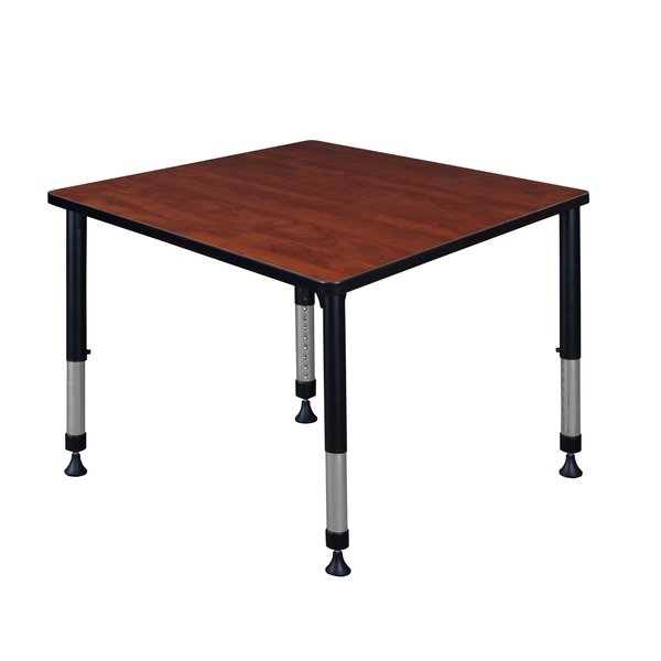 Square Tables > Height Adjustable > Square Classroom Tables, 36 X 36 X 23-34, Wood|Metal Top