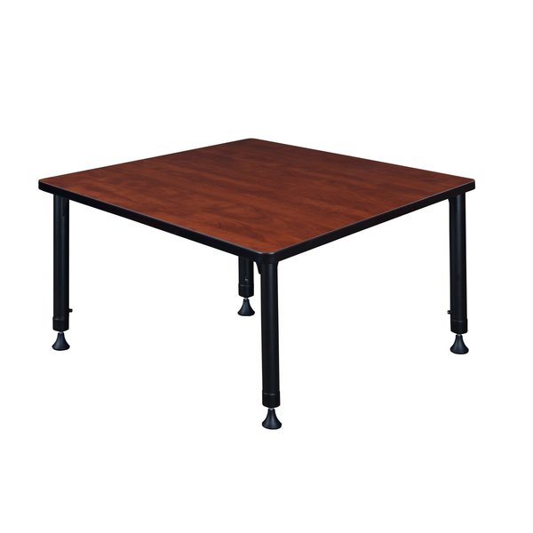 Square Tables > Height Adjustable > Square Classroom Tables, 36 X 36 X 23-34, Wood|Metal Top