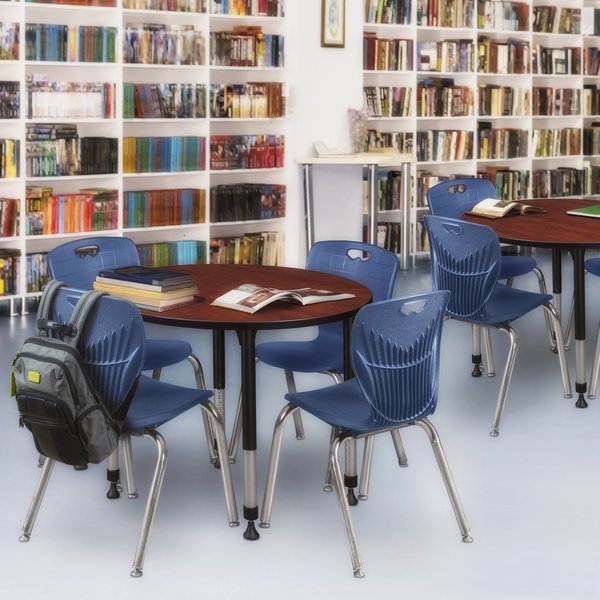 Tables > Height Adjustable > Round Table & Chair Sets, 36 X 36 X 23-34