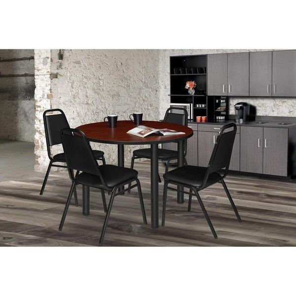 Round Tables > Breakroom Tables > Kee Square & Round Tables, 36 W, 36 L, 29 H, Wood|Metal Top