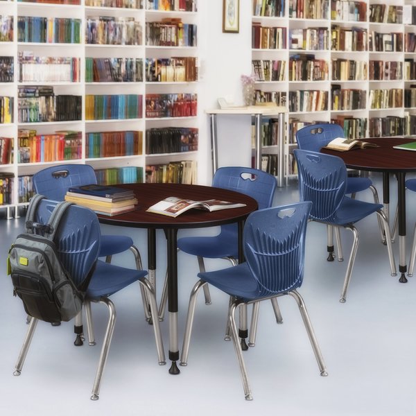 Tables > Height Adjustable > Round Table & Chair Sets, 36 X 36 X 23-34