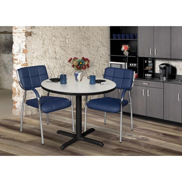 Round Tables > Breakroom Tables > Cain Square & Round Tables, 36 W, 36 L, 29 H, Wood|Metal Top