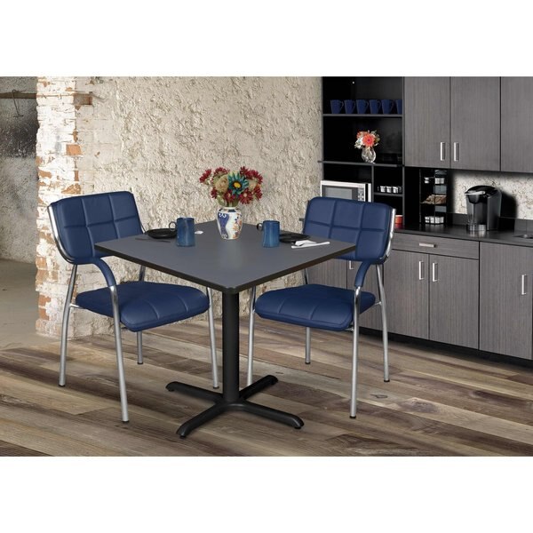 Square Tables > Breakroom Tables > Cain Square & Round Tables, 42 W, 42 L, 29 H, Wood|Metal Top
