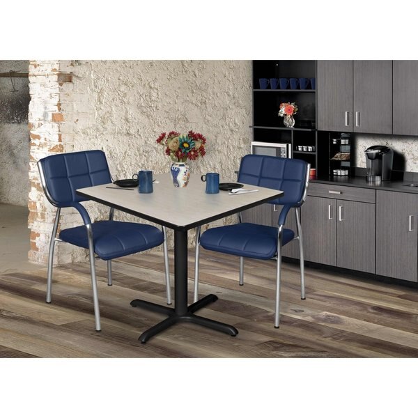 Square Tables > Breakroom Tables > Cain Square & Round Tables, 42 W, 42 L, 29 H, Wood|Metal Top