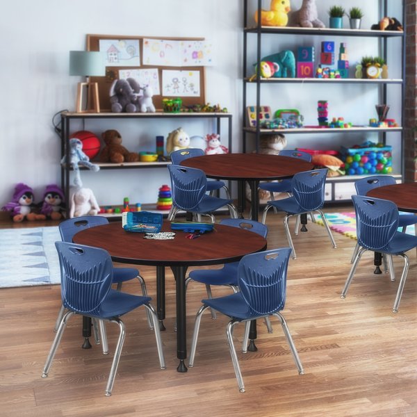 Tables > Height Adjustable > Round Table & Chair Sets, 42 X 42 X 23-34