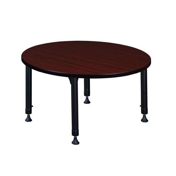 Tables > Height Adjustable > Round Classroom Tables, 42 X 42 X 23-34, Wood|Metal Top