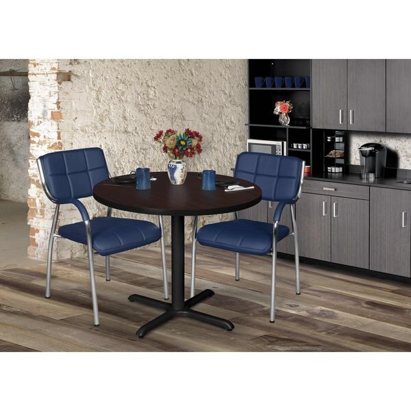 Round Tables > Breakroom Tables > Cain Square & Round Tables, 42 W, 42 L, 29 H, Wood|Metal Top