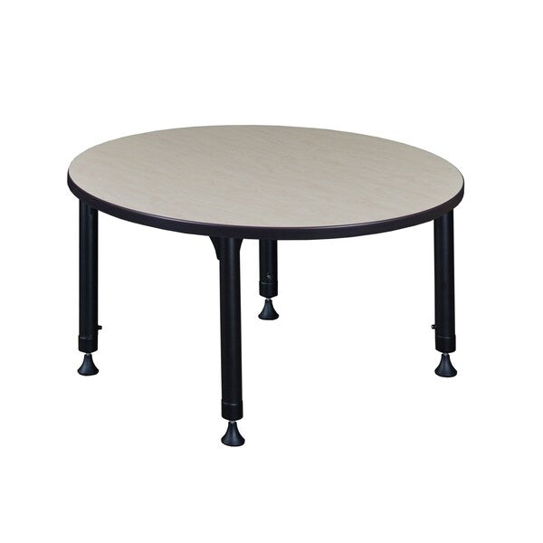 Tables > Height Adjustable > Round Classroom Tables, 42 X 42 X 23-34, Wood|Metal Top