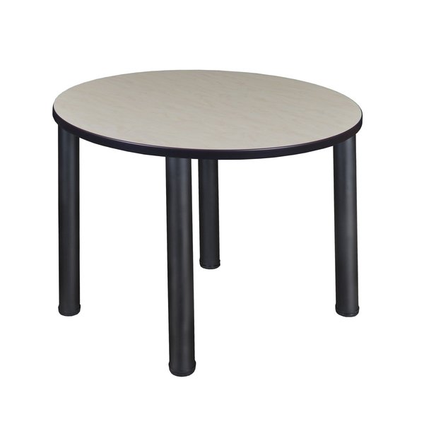 Round Tables > Breakroom Tables > Kee Square & Round Tables, 42 W, 42 L, 29 H, Wood|Metal Top
