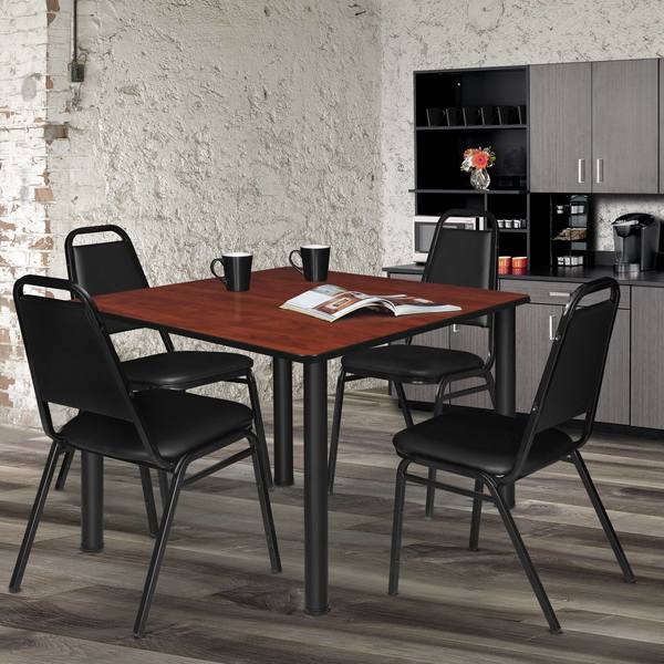 Square Tables > Breakroom Tables > Kee Square & Round Tables, 48 W, 48 L, 29 H, Wood|Metal Top