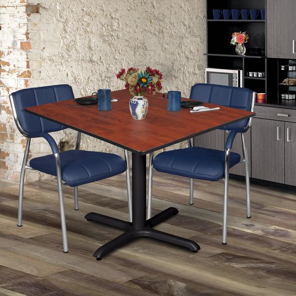 Square Tables > Breakroom Tables > Cain Square & Round Tables, 48 W, 48 L, 29 H, Wood|Metal Top