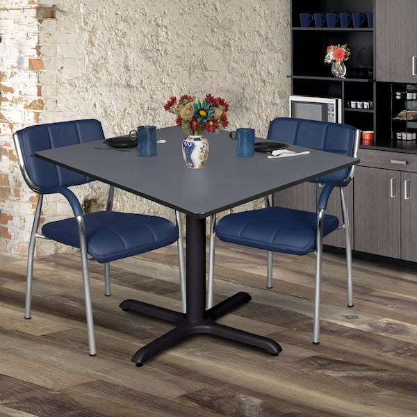 Square Tables > Breakroom Tables > Cain Square & Round Tables, 48 W, 48 L, 29 H, Wood|Metal Top