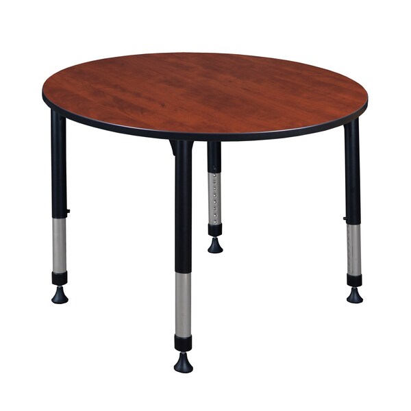 Tables > Height Adjustable > Round Classroom Tables, 48 X 48 X 23-34, Wood|Metal Top
