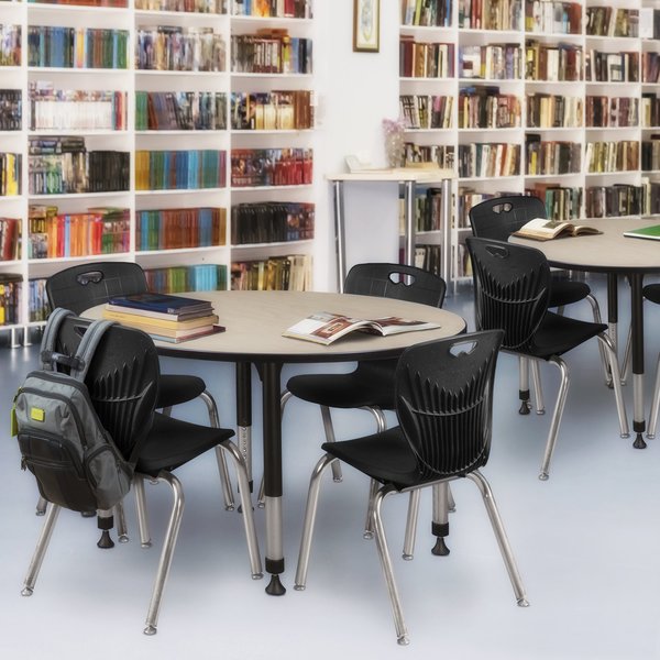 Tables > Height Adjustable > Round Table & Chair Sets, 48 X 48 X 23-34