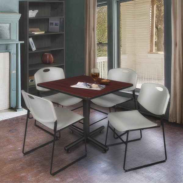 Square Tables > Breakroom Tables > Kobe Square & Round Tables, 36 W, 36 L, 29 H, Wood|Metal Top