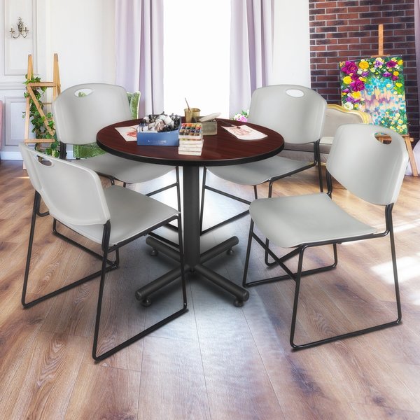 Round Tables > Breakroom Tables > Kobe Square & Round Tables, 36 W, 36 L, 29 H, Wood|Metal Top
