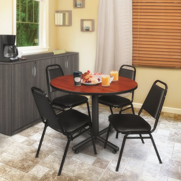 Round Tables > Breakroom Tables > Kobe Square & Round Tables, 48 W, 48 L, 29 H, Wood|Metal Top
