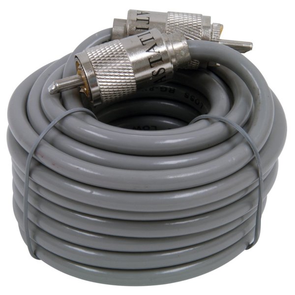 Coaxial Cable, w/PL259 Connector, 18ft.