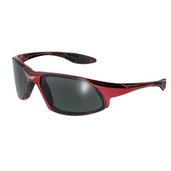 Safety Glasses, Smoke Polycarbonate Lens, Anti-Fog, Scratch-Resistant