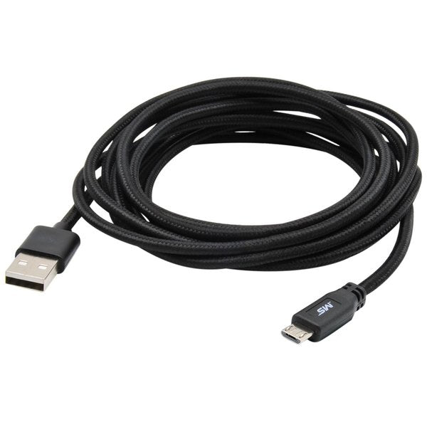 Micro USB Charge and Sync Cable, Black,