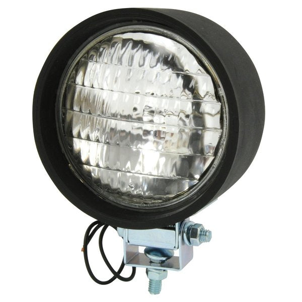 Round Sealed Light, Clear/ Black Housing