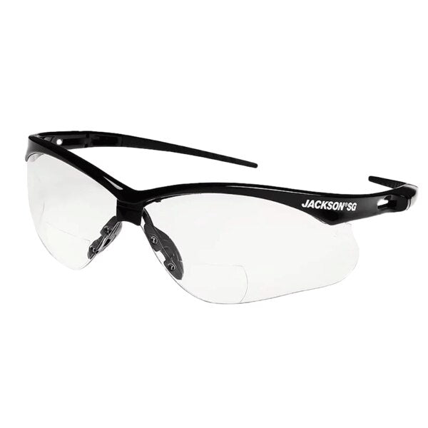 SG - Black/Clear 1.50 Diopter, Safety Eyewear