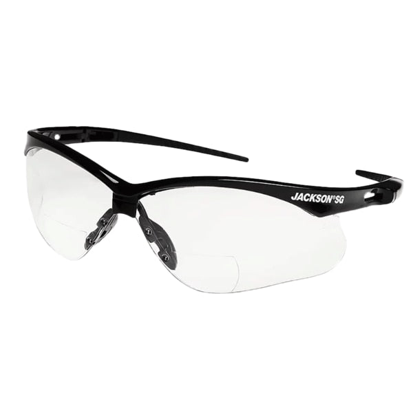 SG - Black/Clear 2.00 Diopter, Safety Eyewear
