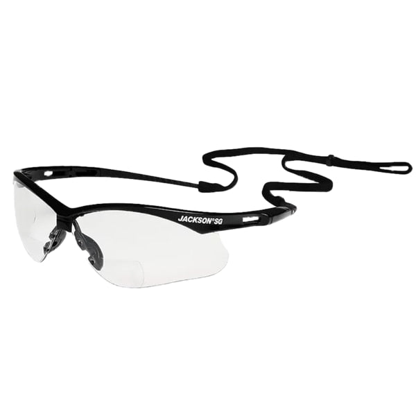 SG - Black/Clear 2.00 Diopter, Safety Eyewear