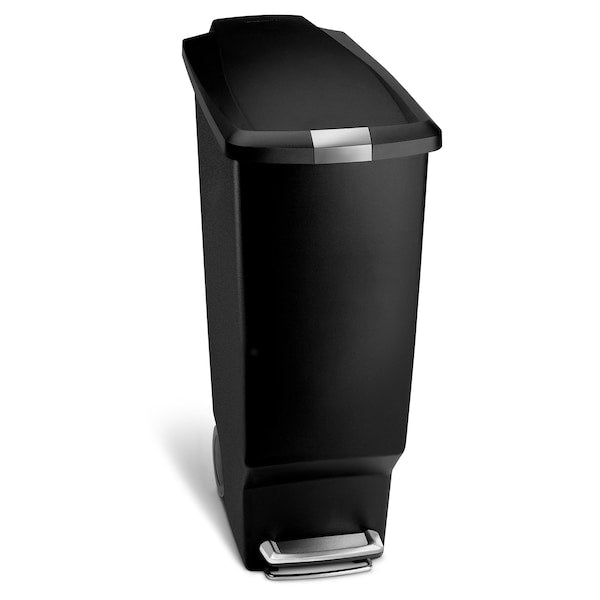 106 gal Step can, Black, Plastic