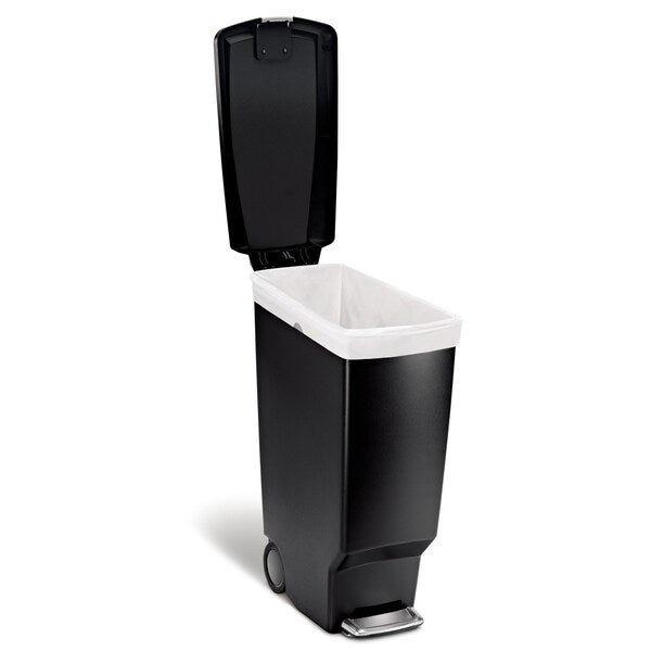 106 gal Step can, Black, Plastic