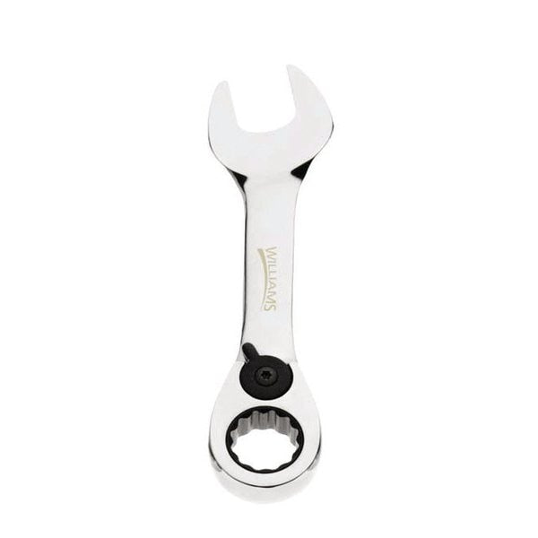 Williams Combo Ratchet Wrench, Stubby, 17mm
