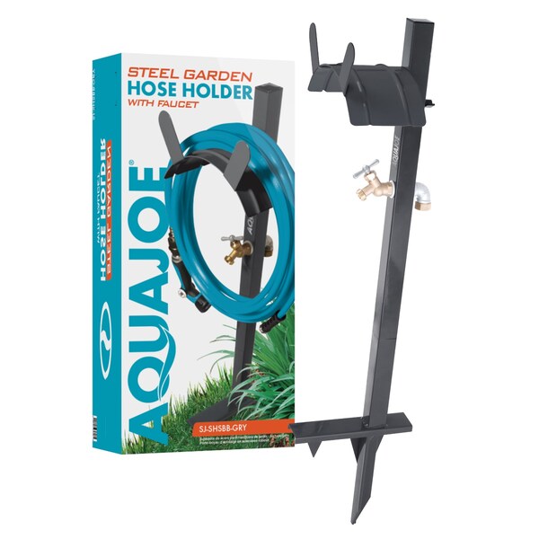 Garden Hose Stand, Grey