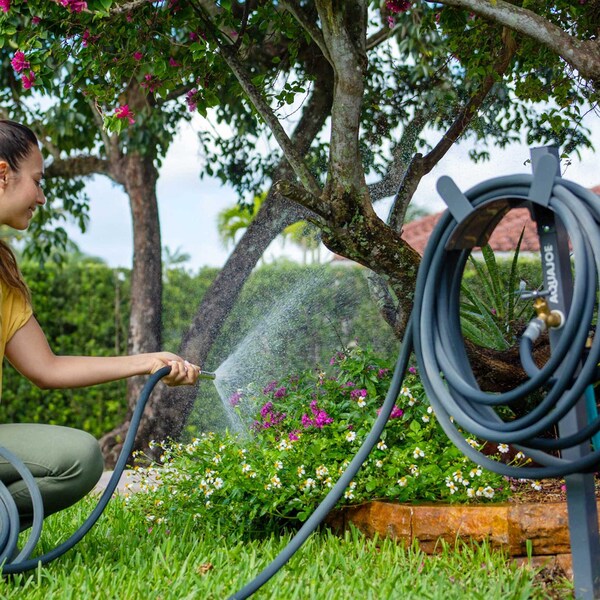 Garden Hose Stand, Grey