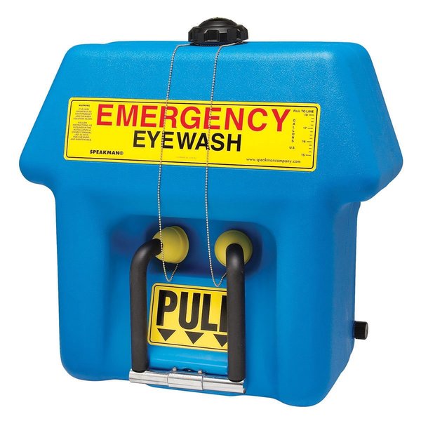 Gravityflo Eyewash Station in Blue