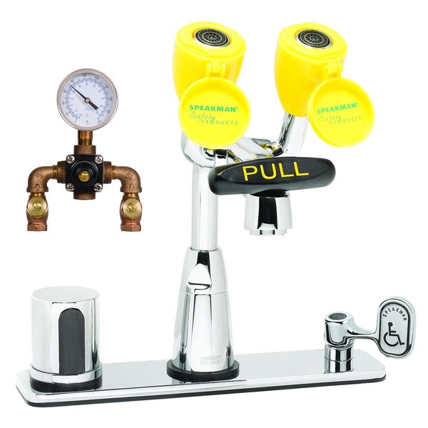 Comb Eyewash Sensor Faucet Tepid H2O