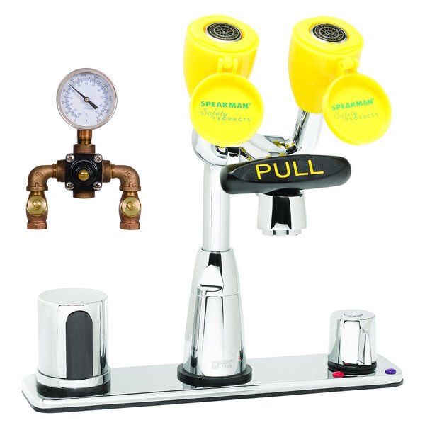 Comb Eyewash Sensor Faucet Tepid H2O