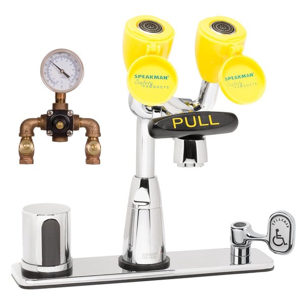 Comb Eyewash Sensor Faucet Tepid H2O