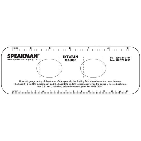 Plastic Eyewash Gauge