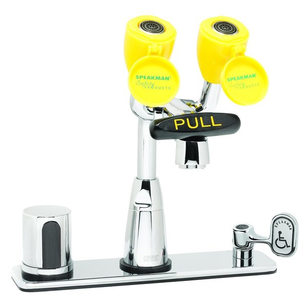 Comb Eyewash Sensor Faucet 8In