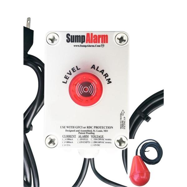 In/Outdoor Pump/High Water Alarm, 120V, 16' Heavy Float