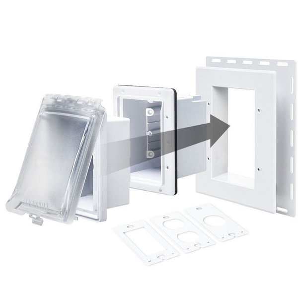 1 -Gang Multi-directional Weatherproof Cover, 6.75