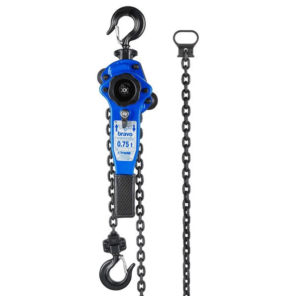Lever Chain Hoist, 1,500 lb Load Capacity, 15 ft Hoist Lift, 1 in. Hook Opening